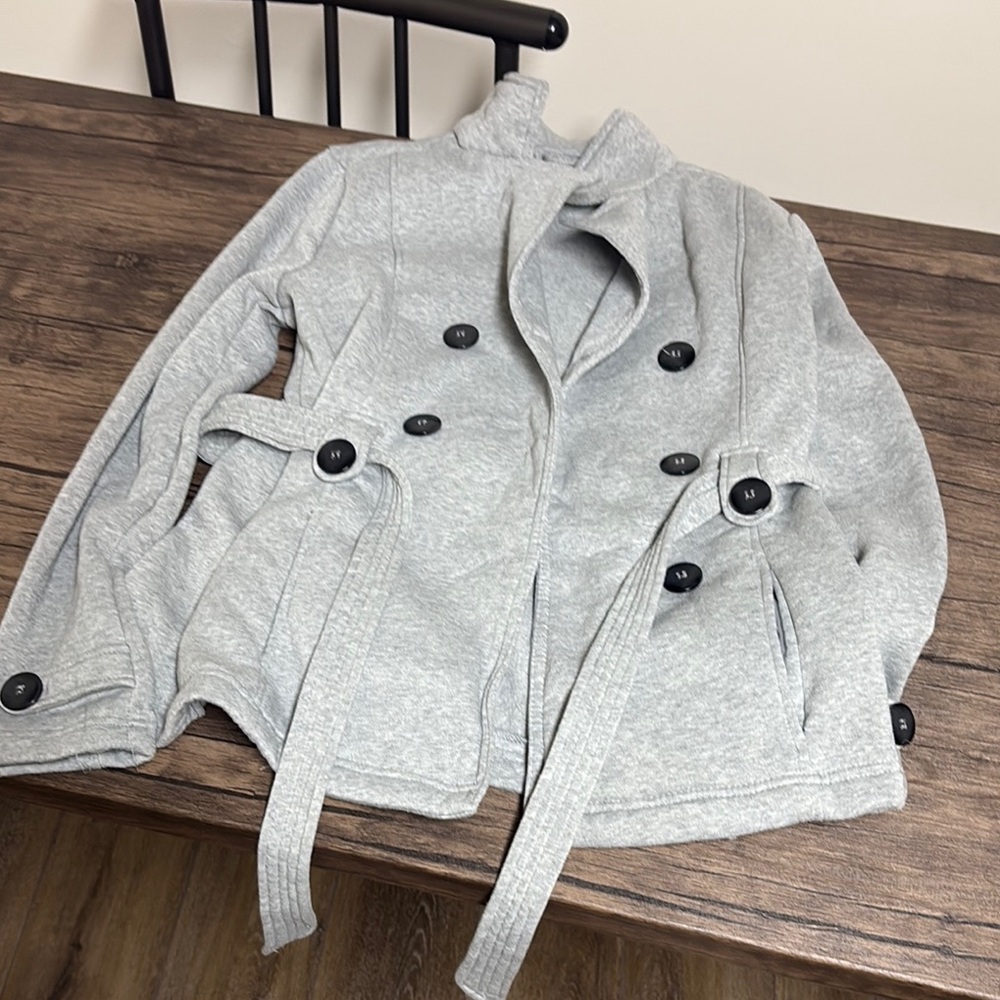 New Look Light Gray Pea Coat